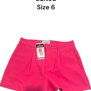 Edikted High Waist Pink Shorts